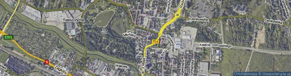 Zdjęcie satelitarne Kościelna ul.